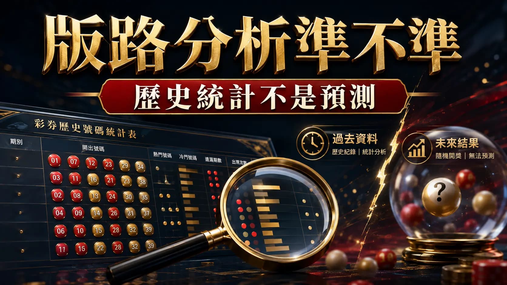 大樂透歷史開獎號碼統計表畫面