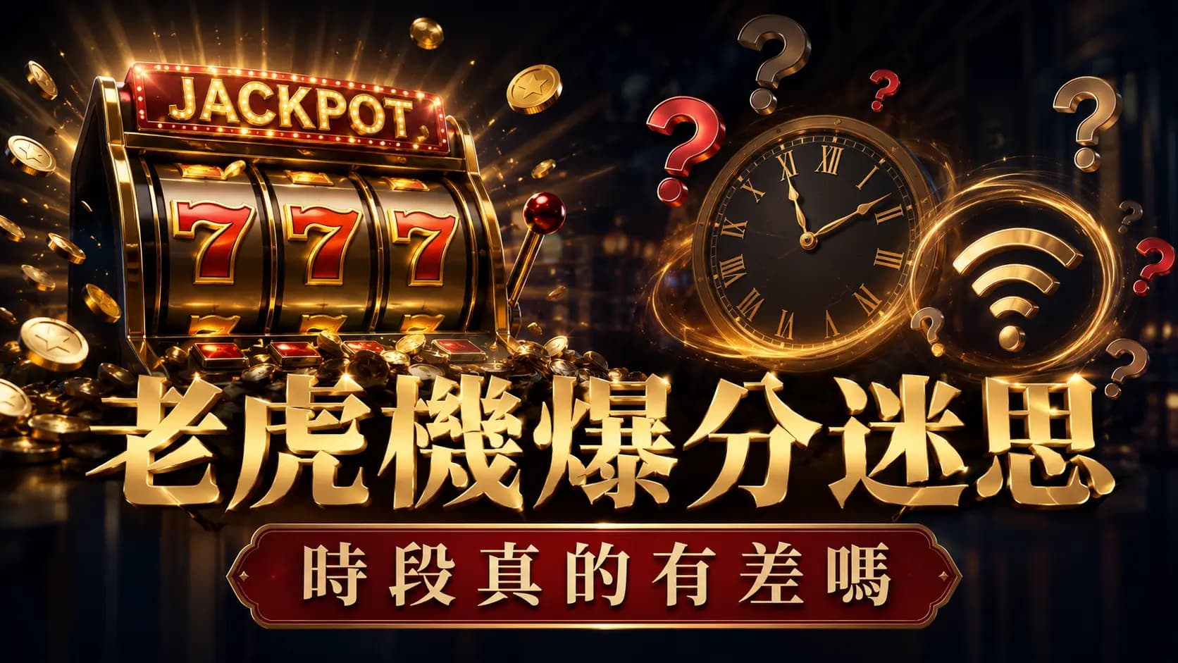 老虎機出現大獎畫面的截圖