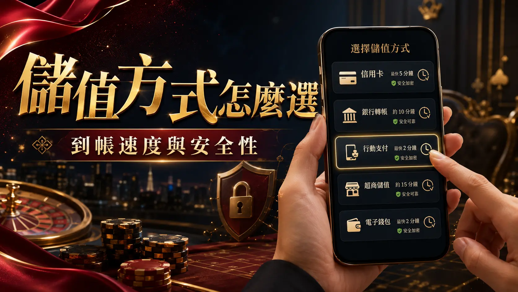 玩家選擇儲值付款方式的畫面